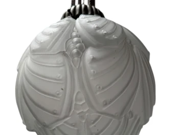 Art Deco Muller Frères Luneville Style Pendant Light, 1930s